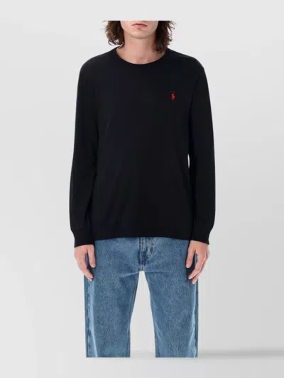 Polo Ralph Lauren Classic Fit Jersey Long-sleeve T-shirt In Black
