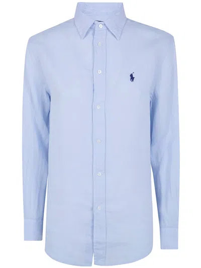 Polo Ralph Lauren Classic Long Sleeves Shirt In Blue