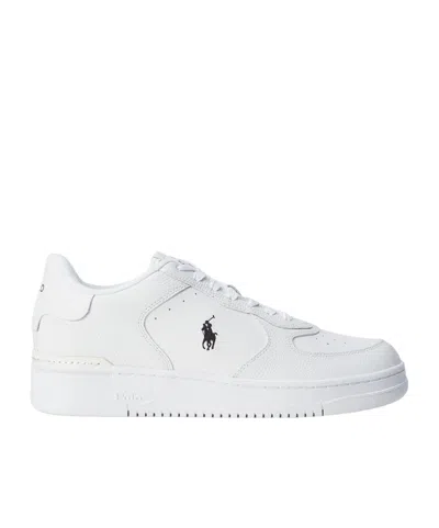 Polo Ralph Lauren Classic Low-top Suede Casual Shoes In White