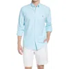 Polo Ralph Lauren Classic Oxford Button-down Sport Shirt In Aegean Blue