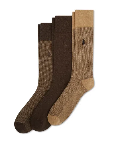 Polo Ralph Lauren Classic Patterns Socks, 3-pack In Multi