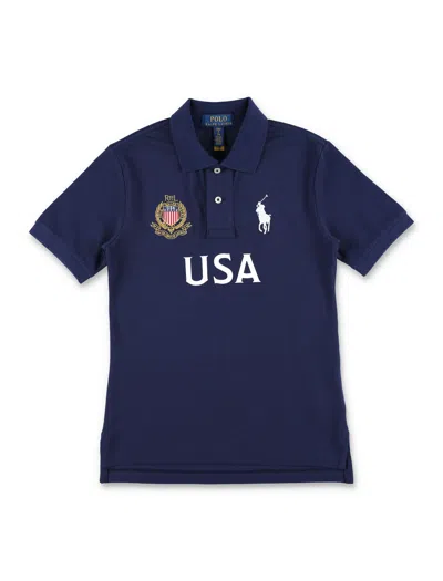Polo Ralph Lauren Classic Polo For Boys In Blue
