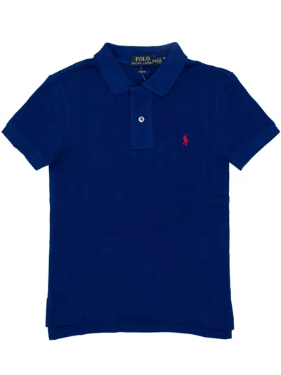 Polo Ralph Lauren Classic Polo With Logo In Blu