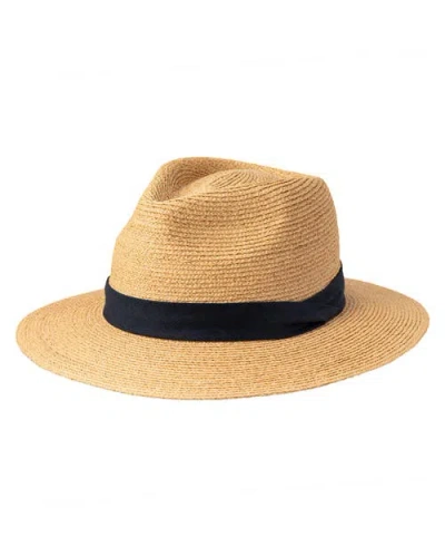 Polo Ralph Lauren Classic Raffia Fedora In Brown
