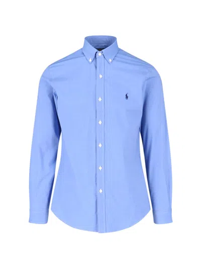 Polo Ralph Lauren Classic Shirt In Light Blue