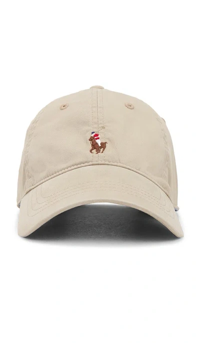 Polo Ralph Lauren Classic Sport Cap In Khaki Tan