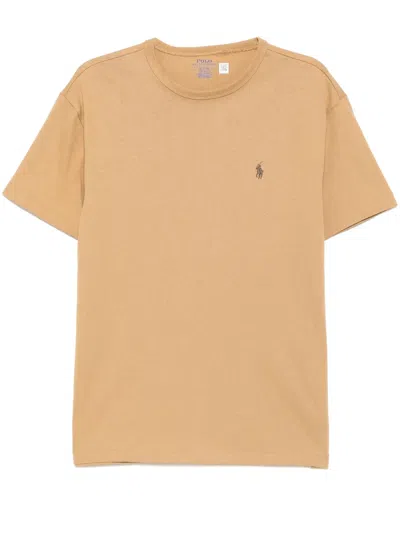 Polo Ralph Lauren Klassisches T-shirt In Braun