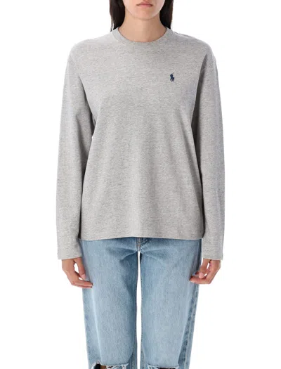 Polo Ralph Lauren Long-sleeve T-shirt In Gray
