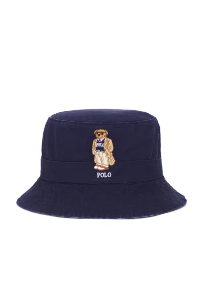 Polo Ralph Lauren Classic Twill Novelty Bear Loft Bucket Hat