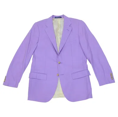 Pre-owned Polo Ralph Lauren Classic Vintage  Lavender Cashmere Sport Jacket Made In Italy In Purple