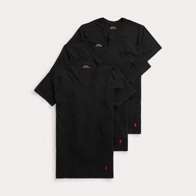 Polo Ralph Lauren Men's 3-pack 4d Flex Cooling Crewneck Undershirts In Polo Black