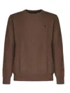 Polo Ralph Lauren The Rl Fleece Sweatshirt In Brown