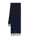 Polo Ralph Lauren Classic Wool Scarf In Blue