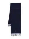 Polo Ralph Lauren Classic Wool Scarf In Blue