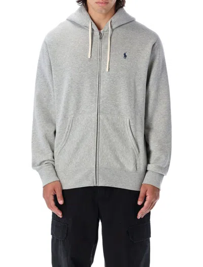 Polo Ralph Lauren Classic Zipped Hoodie In Andover Heather