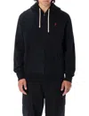 Polo Ralph Lauren Cotton Blend Hoodie Sweatshirts Black In Black