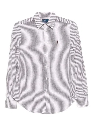 Polo Ralph Lauren Classic-fit Striped Linen Shirt In Blue