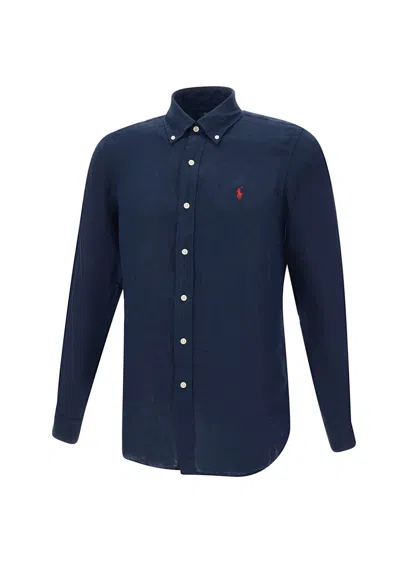 Polo Ralph Lauren Classics Linen Shirt In Blue
