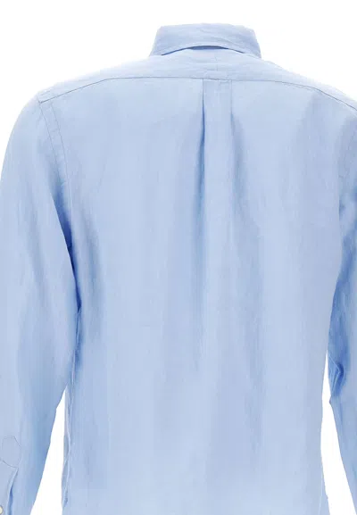 Polo Ralph Lauren Classics Linen Shirt In Light Blue