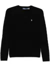 Polo Ralph Lauren Long Sleeve Stretch Woven Julianna Pullover In Black