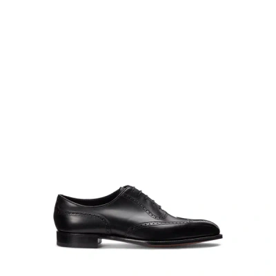 Polo Ralph Lauren Clayton Wingtip Oxford In Black