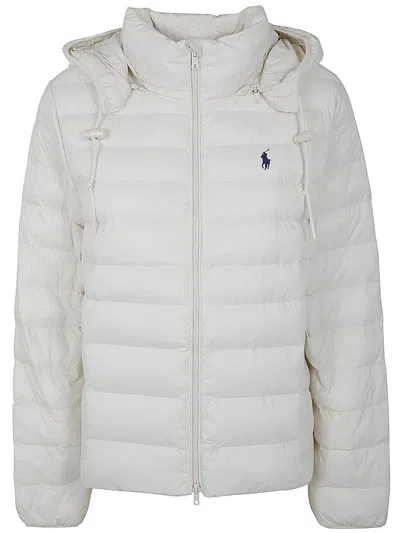 Polo Ralph Lauren Polo Pony-embroidery Padded Jacket In White
