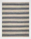 Polo Ralph Lauren Cliff Stripe Hand Knotted Rug In Harbor