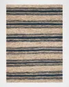 Polo Ralph Lauren Cliff Stripe Hand Knotted Rug In Harbor