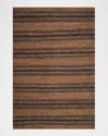 Polo Ralph Lauren Cliff Stripe Hand Knotted Rug In Woodland