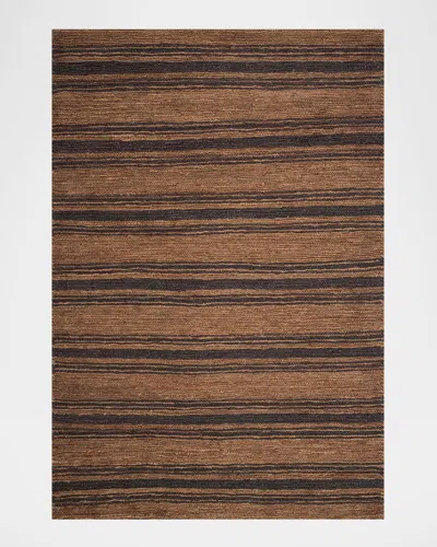 Polo Ralph Lauren Cliff Stripe Hand Knotted Rug In Woodland