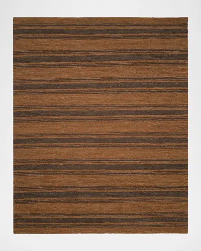 Polo Ralph Lauren Cliff Stripe Hand Knotted Rug In Woodland