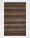 Polo Ralph Lauren Cliff Stripe Hand Knotted Rug In Woodland