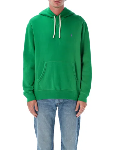 Polo Ralph Lauren The Rl Cotton-blend Fleece Hoodie In Green