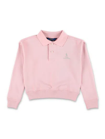 Polo Ralph Lauren Classic Polo Mini Dress For Girls In Transparent