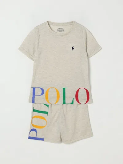 Polo Ralph Lauren Clothing Set  Kids Color Grey In Gray