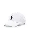 Polo Ralph Lauren Script Icon Logo Twill Baseball Cap In White