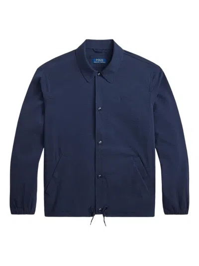 Polo Ralph Lauren Coach's Buttoned Jacket In Black
