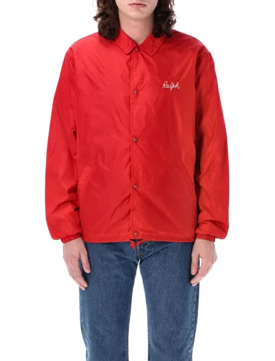 Polo Ralph Lauren Coach Jacket In Red