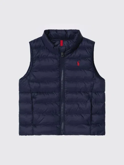 Polo Ralph Lauren Coat Kids Color Navy In Blue