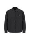 Polo Ralph Lauren Cotton Bomber Jacket In Black