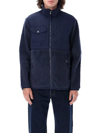 Polo Ralph Lauren Pile Fleece Jacket In Newport Navy