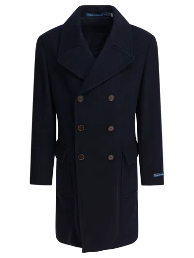 Polo Ralph Lauren Coats Blue In Black