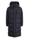 Polo Ralph Lauren Hooded Insulated Bomber Coat In Blue