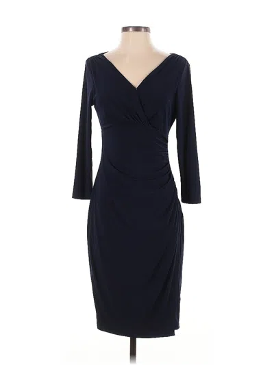 Pre-owned Polo Ralph Lauren Cocktail Dress In Blue