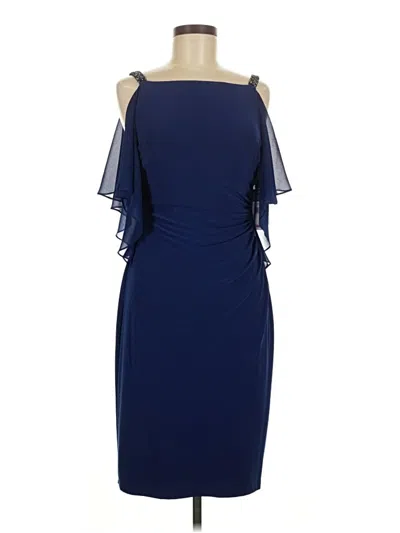 Pre-owned Polo Ralph Lauren Cocktail Dress In Blue