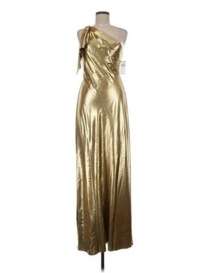 Pre-owned Polo Ralph Lauren Cocktail Dress In Gold