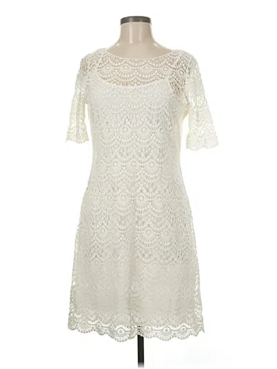 Pre-owned Polo Ralph Lauren Cocktail Dress In White