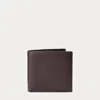 Polo Ralph Lauren Coin-pocket Leather Wallet In Brown