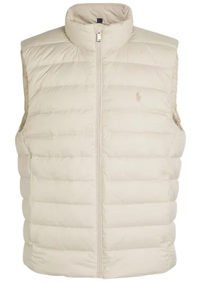 Polo Ralph Lauren Colden Padded Shell Gilet In Neutral