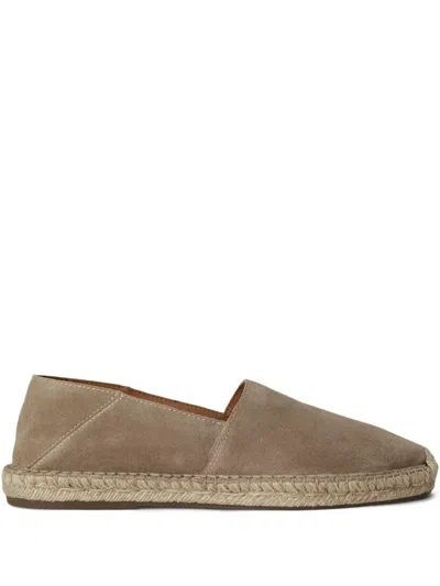 Polo Ralph Lauren Cevio Suede Espadrilles Dirty Buck In Brown